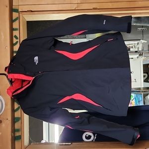 Medium black/pink north face triclimate winter jacket